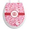 Lips n Hearts Toilet Seat Decal (Personalized)