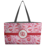 Lips n Hearts Beach Totes Bag - w/ Black Handles (Personalized)