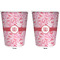 Lips n Hearts Trash Can White - Front and Back - Apvl