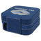 Lips n Hearts Travel Jewelry Boxes - Leather - Navy Blue - View from Rear