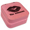 Lips n Hearts Travel Jewelry Boxes - Leather - Pink - Angled View