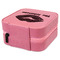 Lips n Hearts Travel Jewelry Boxes - Leather - Pink - View from Rear