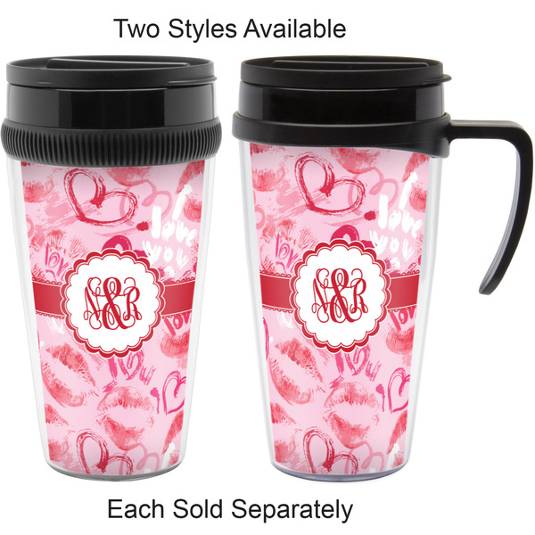 Lips n Hearts Travel Mugs - with & without Handle