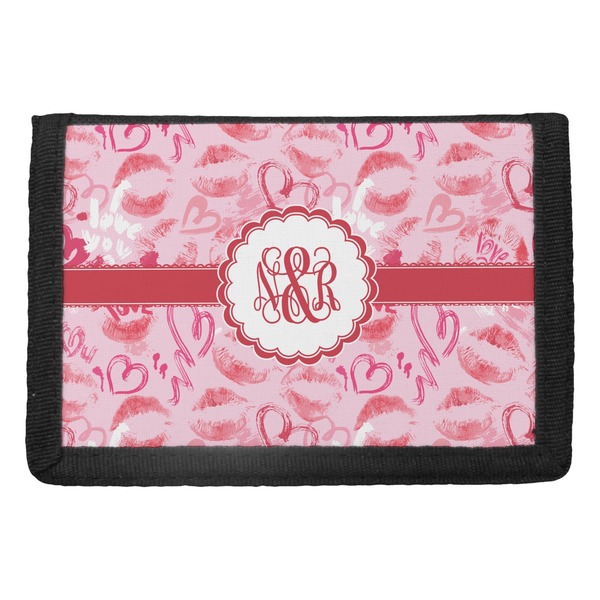 Custom Lips n Hearts Trifold Wallet (Personalized)