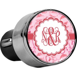 Lips n Hearts USB Car Charger (Personalized)