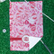 Lips n Hearts Waffle Weave Golf Towel - In Context