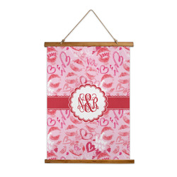 Lips n Hearts Wall Hanging Tapestry (Personalized)
