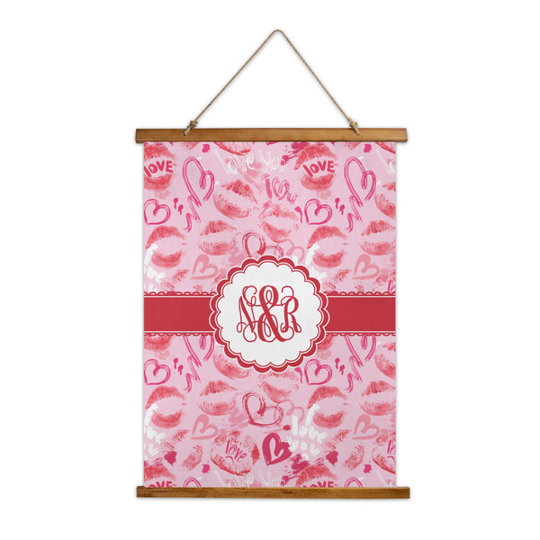 Custom Lips n Hearts Wall Hanging Tapestry (Personalized)