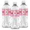 Lips n Hearts Water Bottle Labels - Front View