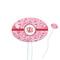 Lips n Hearts Oval Plastic Stir Sticks (Personalized)