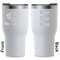 Lips n Hearts White RTIC Tumbler - Front and Back