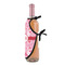 Lips n Hearts Wine Bottle Apron - DETAIL WITH CLIP ON NECK