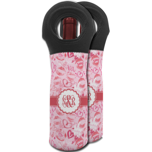 Lips n Hearts Wine Tote Bag - MAIN