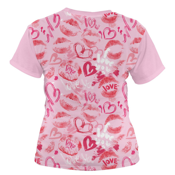 Lips n Hearts Women's T-shirt Back