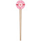 Lips n Hearts Wooden 4" Food Pick - Round - Single Pick