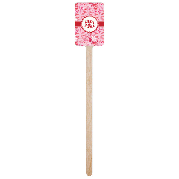 Lips n Hearts Wooden 6.25" Stir Stick - Rectangular - Single Stick