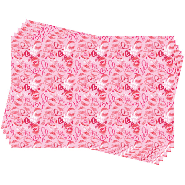 Lips n Hearts Wrapping Paper - 5 Sheets Approval