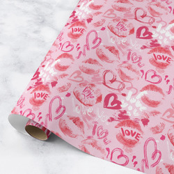 Lips n Hearts Wrapping Paper Roll - Medium - Matte