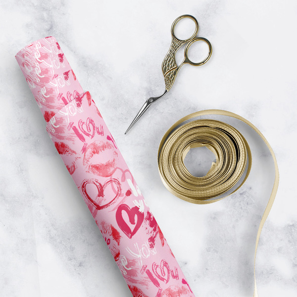 Lips n Hearts Wrapping Paper Rolls - Lifestyle 1