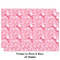 Lips n Hearts Wrapping Paper Sheet - Double Sided - Front