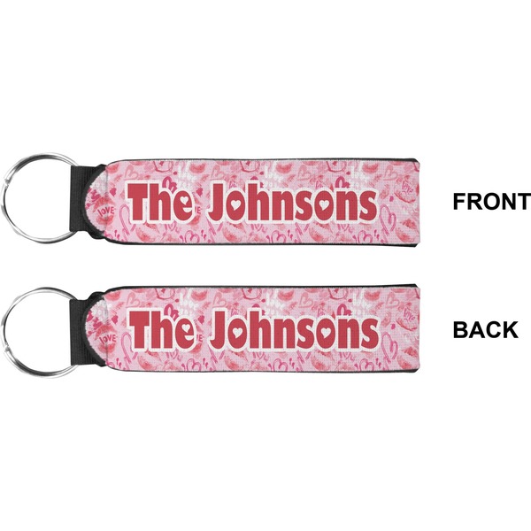 Lips n Hearts Wristlet (Front + Back)