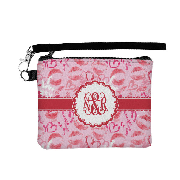 Custom Lips n Hearts Wristlet ID Case w/ Couple's Names