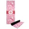 Lips n Hearts Yoga Mat with Black Rubber Back Full Print View