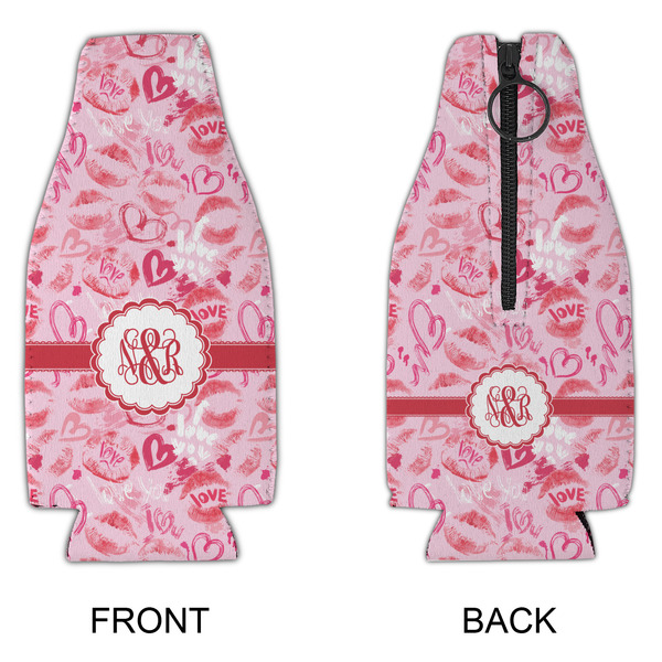 Lips n Hearts Zipper Bottle Cooler - APPROVAL