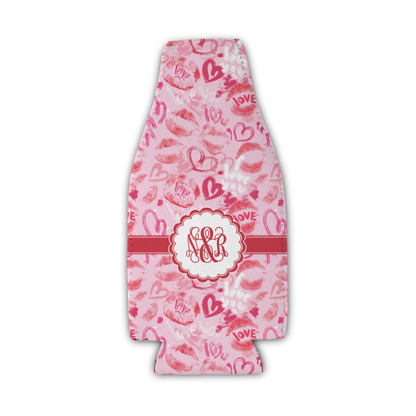 Custom Lips n Hearts Zipper Bottle Cooler (Personalized)