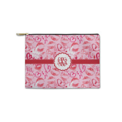 Lips n Hearts Zipper Pouch - Small - 8.5"x6" (Personalized)