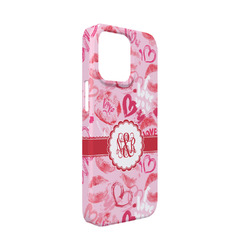 Lips n Hearts iPhone Case - Plastic - iPhone 13 Mini (Personalized)
