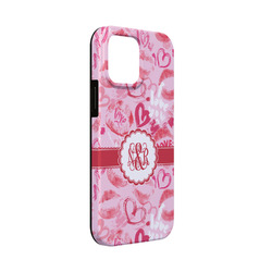 Lips n Hearts iPhone Case - Rubber Lined - iPhone 13 Mini (Personalized)
