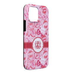 Lips n Hearts iPhone Case - Rubber Lined - iPhone 13 Pro Max (Personalized)