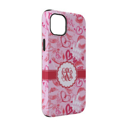 Lips n Hearts iPhone Case - Rubber Lined - iPhone 14 (Personalized)