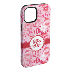 Lips n Hearts iPhone Case - Rubber Lined - iPhone 15 Pro Max (Personalized)
