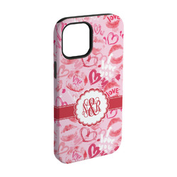 Lips n Hearts iPhone Case - Rubber Lined - iPhone 15 Pro (Personalized)