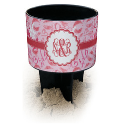 Lips n Hearts Black Beach Spiker Drink Holder (Personalized)
