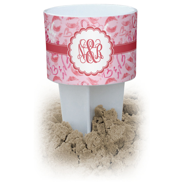 Custom Lips n Hearts Beach Spiker Drink Holder (Personalized)