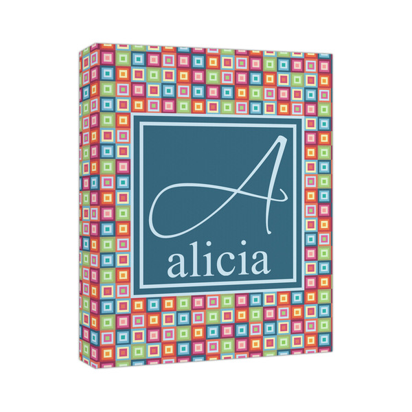 Custom Retro Squares Canvas Print (Personalized)