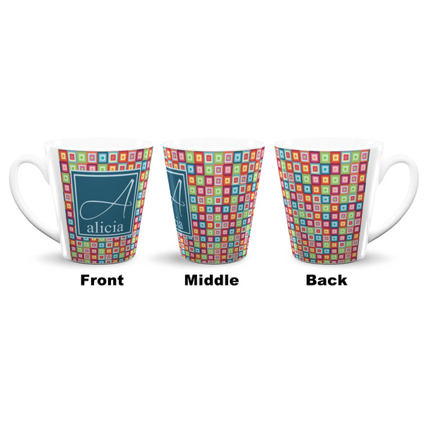 Retro Squares 12 Oz Latte Mug - Approval