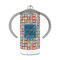 Retro Squares 12 oz Stainless Steel Sippy Cups - FRONT