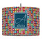 Retro Squares Drum Pendant Lamp (Personalized)