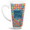 Retro Squares 16 Oz Latte Mug - Front