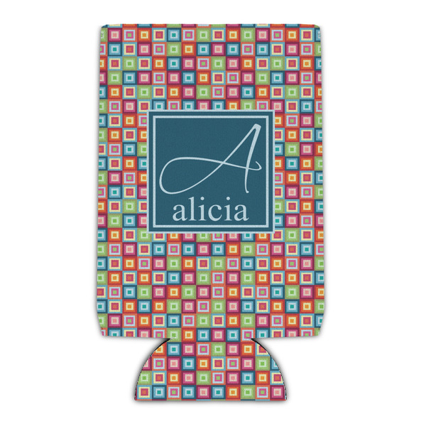 Custom Retro Squares Can Cooler (Personalized)