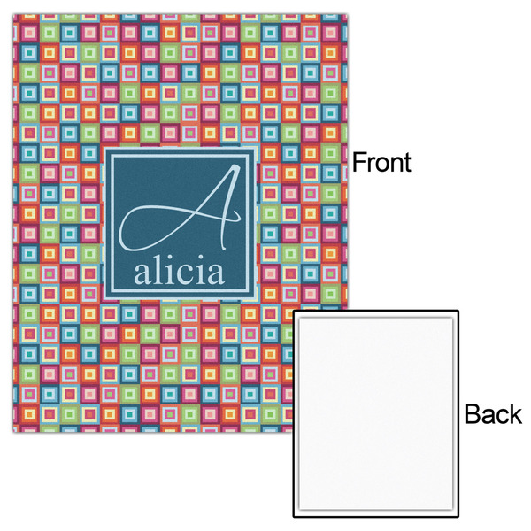 Retro Squares 16x20 - Matte Poster - Front & Back