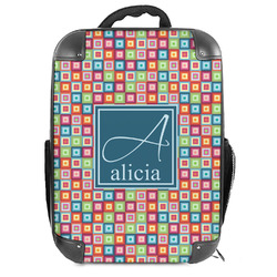 Retro Squares 18" Hard Shell Backpack (Personalized)
