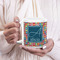 Retro Squares 20oz Coffee Mug - LIFESTYLE