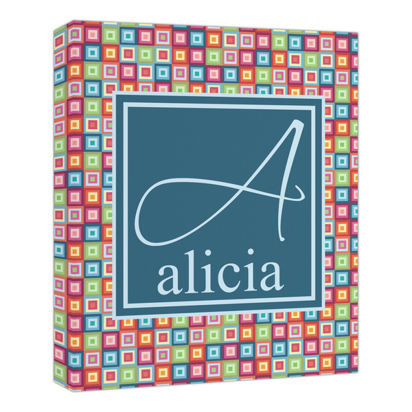 Custom Retro Squares Canvas Print - 20x24 (Personalized)