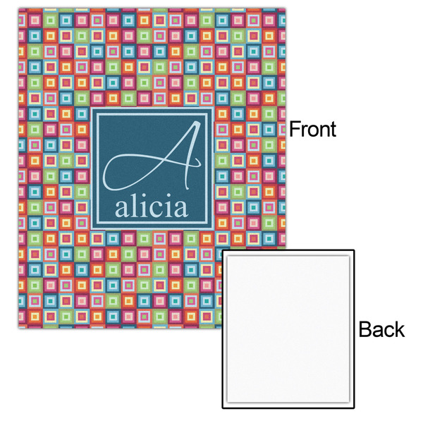 Retro Squares 20x24 - Matte Poster - Front & Back