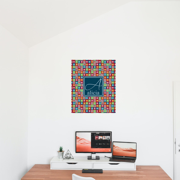 Retro Squares 20x24 - Matte Poster - On the Wall